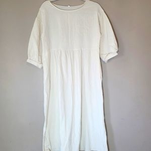 Woman's cream dress